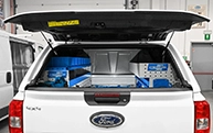 Ford Ranger con hard top attrezzato per impianti elettrici